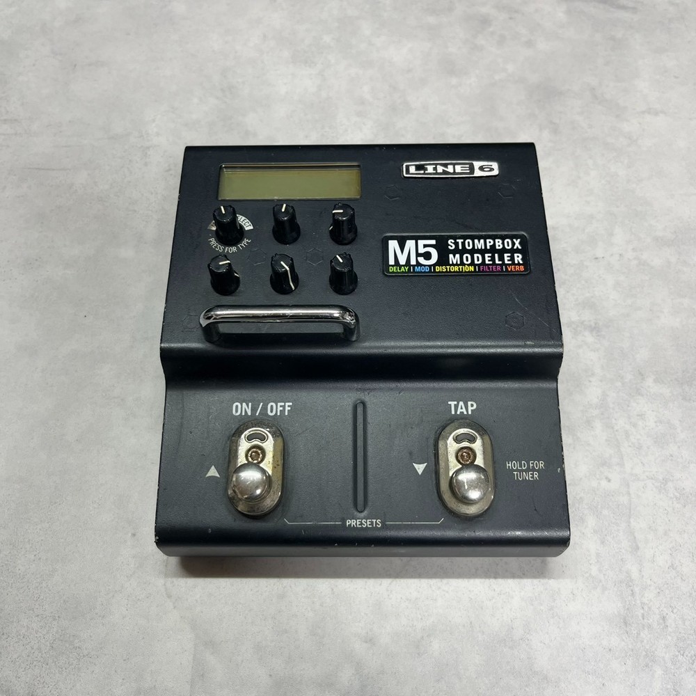 Line 6 M5 Stompbox Modeler Guitar Multi Effects Pedal Processor Working Tested!