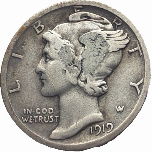 1919-P Mercury Dime