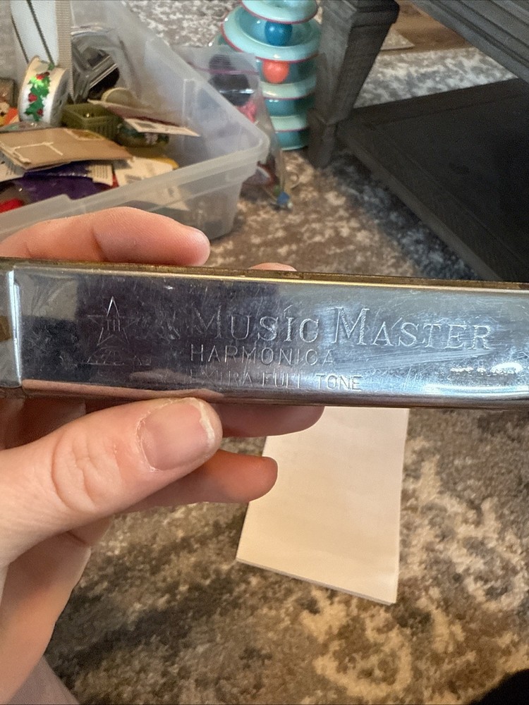 Vintage Music Master Harmonica Extra Full Tone Instrument