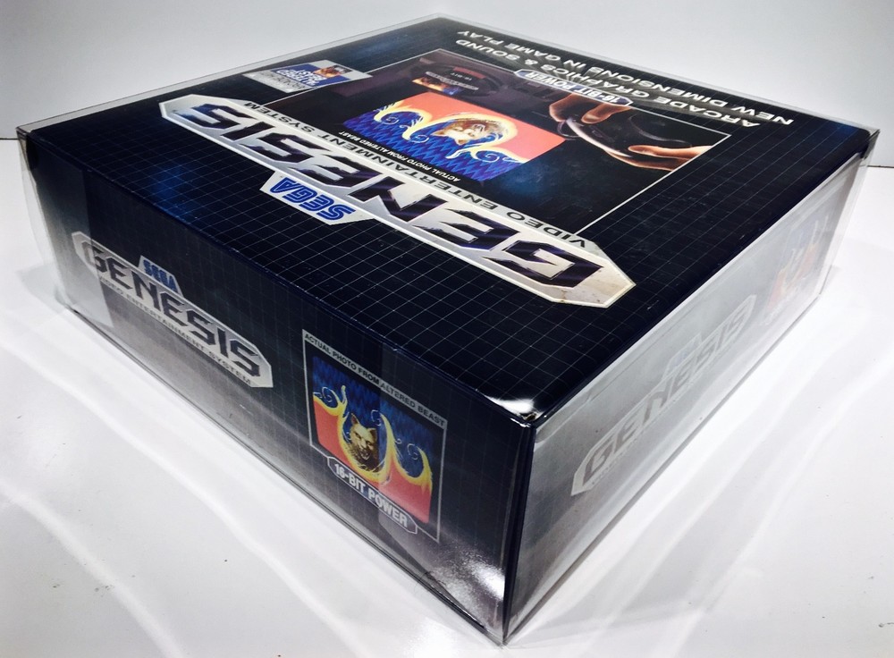 1 Console Box Protector For SEGA GENESIS ALTERED BEAST size only! Clear Boxes