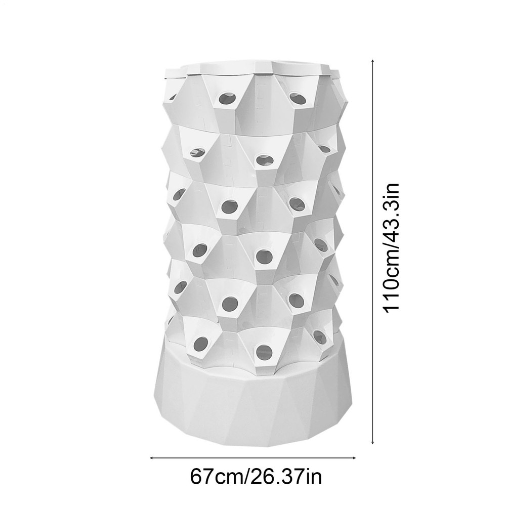 Hydroponics Growing System Tower 48 Slots Hydroponic Fruit Tower Layered gently