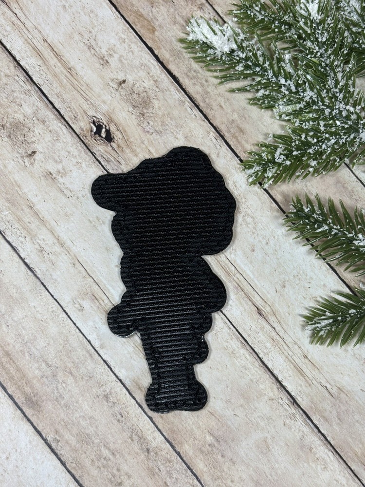 PVC Tactical Patch- Mr. Bean Patch - Hook Loop Morale Gun Soldier Bean Patch