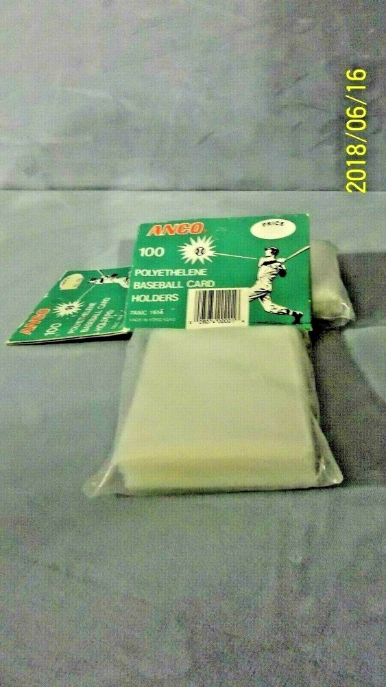 New Anco Polyethylene Baseball Card 100/Package