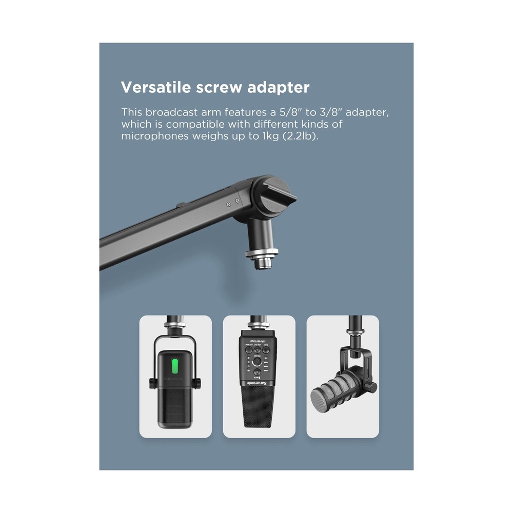 Saramonic SR-HC5 | Premium Two-Section Broadcast Studio Microphone Suspension...