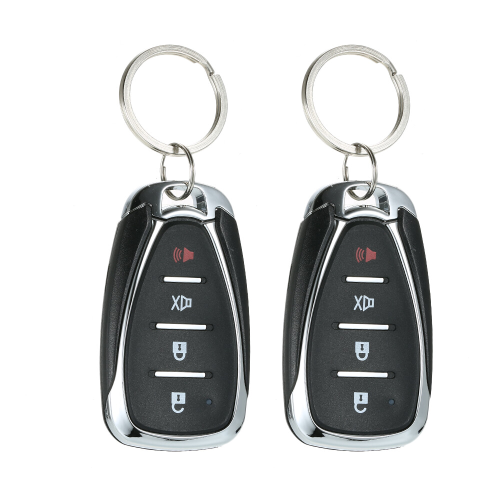 Car Alarm Remote Start Keyless Vehicle Security System 2 Remote Controller R2I1