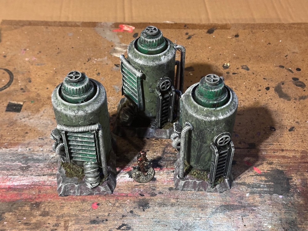 Custom Scratch-Built Wargaming Terrain – TRI-40 site: Tabletop Piece.