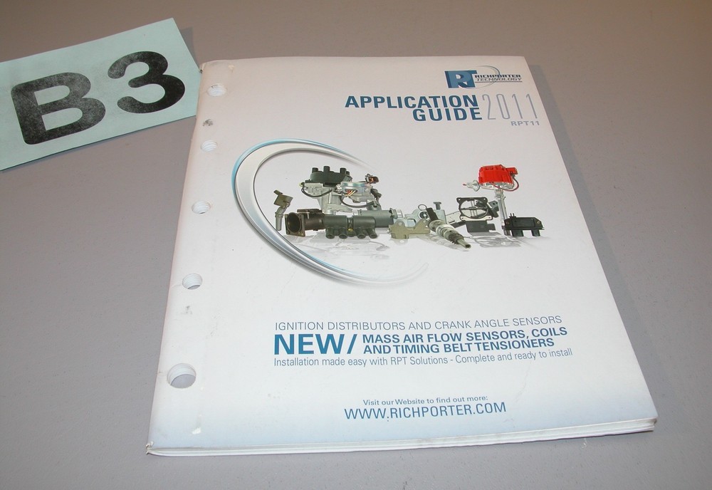 2011 Rich Porter Technology Application Guide Parts Catalog RPT11 B3