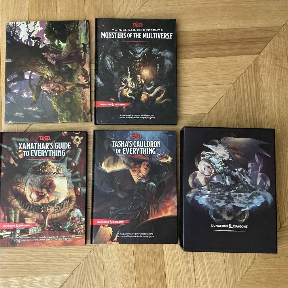 D&D Expanded RULES GIFT SET 5th Edition Dungeons & Dragons Gift Set w/ Slipcase