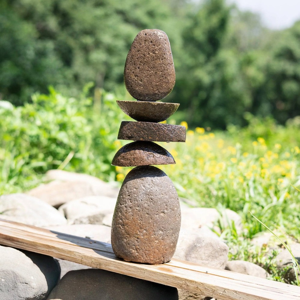 5 Stone - 15” Stylized Stone Cairn