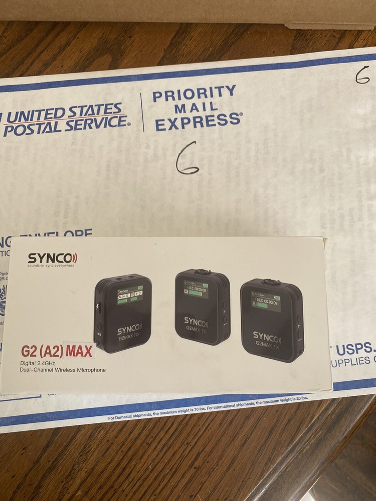 SYNCO G2A2 MAX 2.4G Wireless Lavalier Microphone System Camera Phone Recording