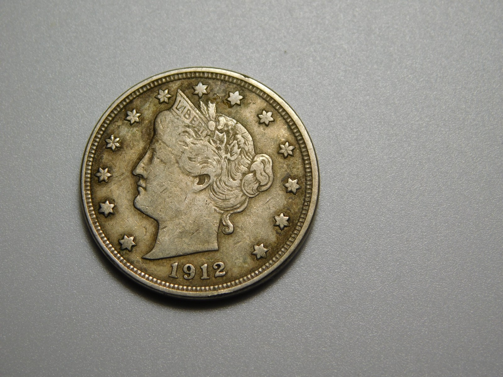 OLD US COIN 1912 LIBERTY HEAD V NICKEL