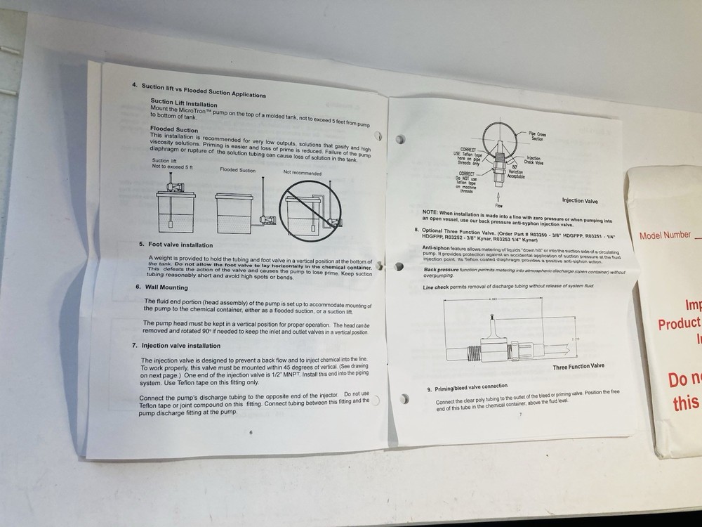 Micro Tron Metering Pump Mode B217