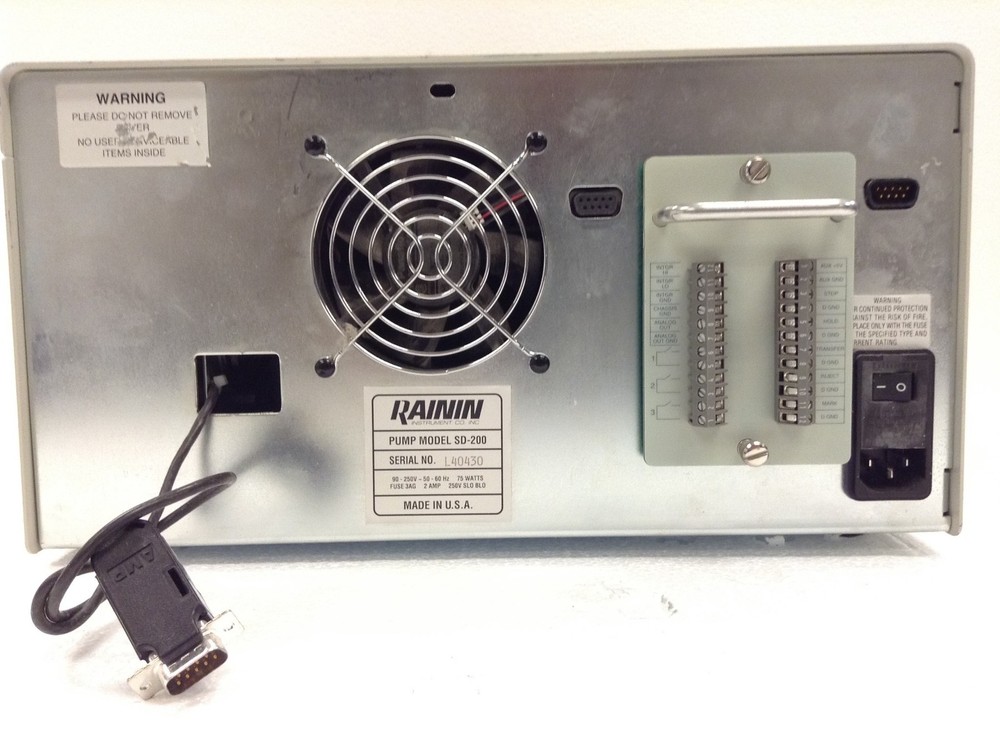 Dynamax SD-200 HPLC Pump Rainin Solvent Delivery System w/ module 7101-080