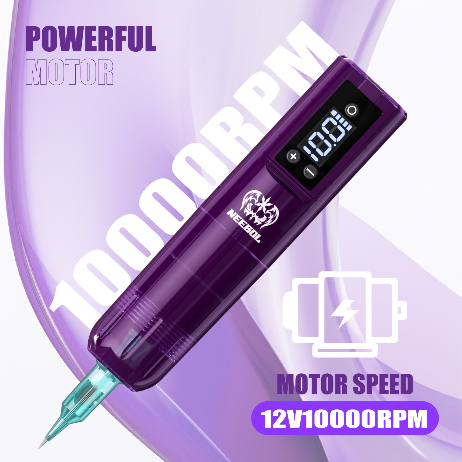 Neebol Tattoo Pen Kit Lightweight Tattoo Machine with Needles Tattoo Supply Gift