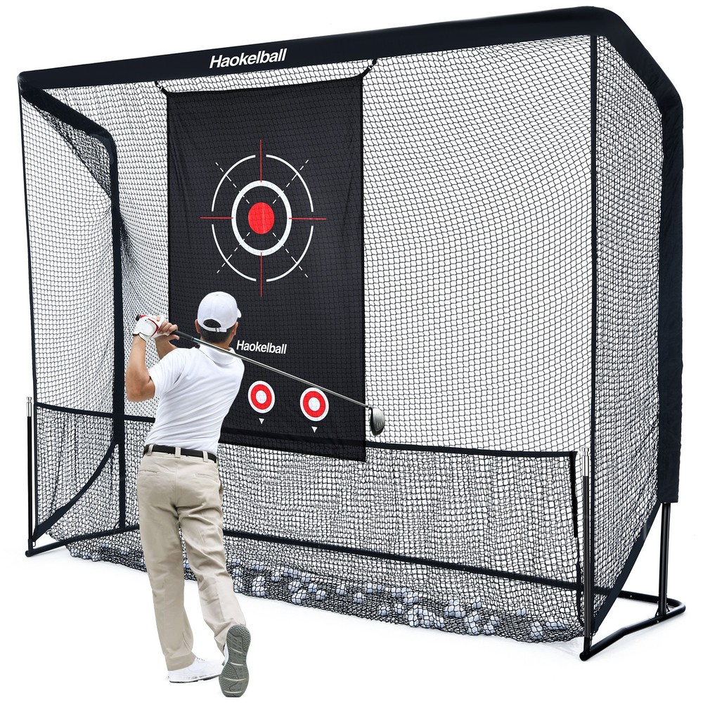 10ftx7.5ft Heavy Duty Golf Practice Net Personal Driving Range with Target Cloth