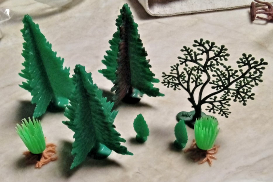 Vintage Assorted Lot Putz Platform Trees