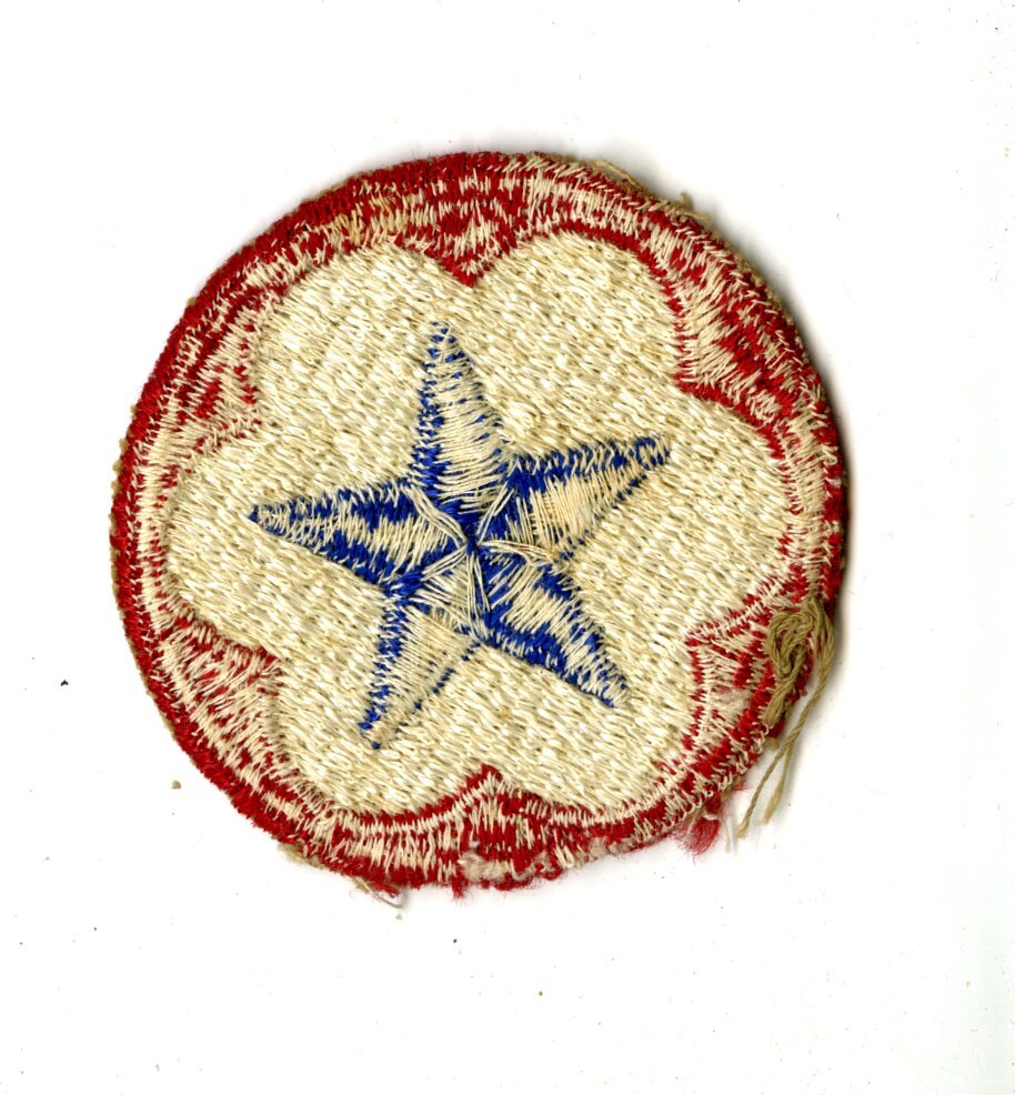 Army Service Forces White Back Patch WWII Vintage