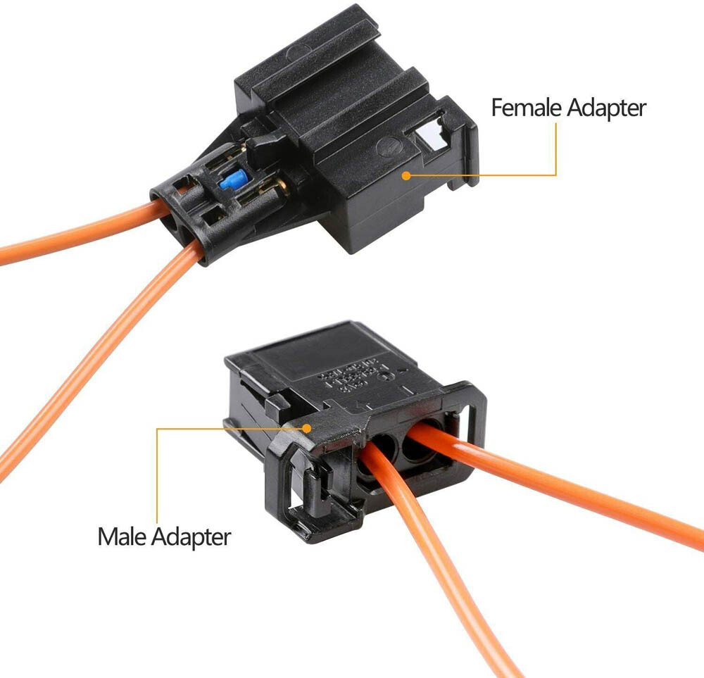 For MERCEDES BMW MOST fiber optic loop bypass Male & Female kit adapter 4Sets US