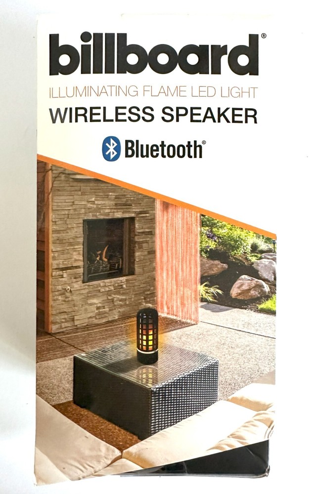 NEW BILLBOARD ILLUMINATING LED LIGHT FLAME WIRELESS BLUETOOTH SPEAKER BB1780