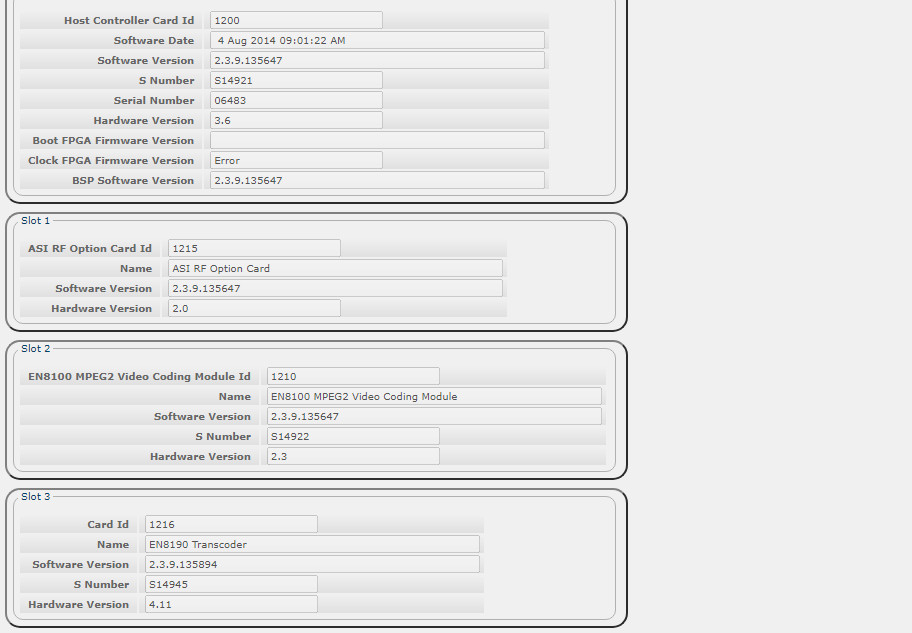 Ericsson MediaKind Video Processor Encoder EN8190 EN8100 ASI ATSC RF MPEG4