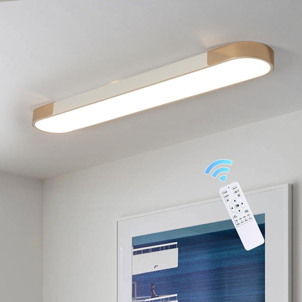 Modern LED Ceiling Light,39.4 Inch Dimmable LED Flush Mount Ceiling Lights,Wh...