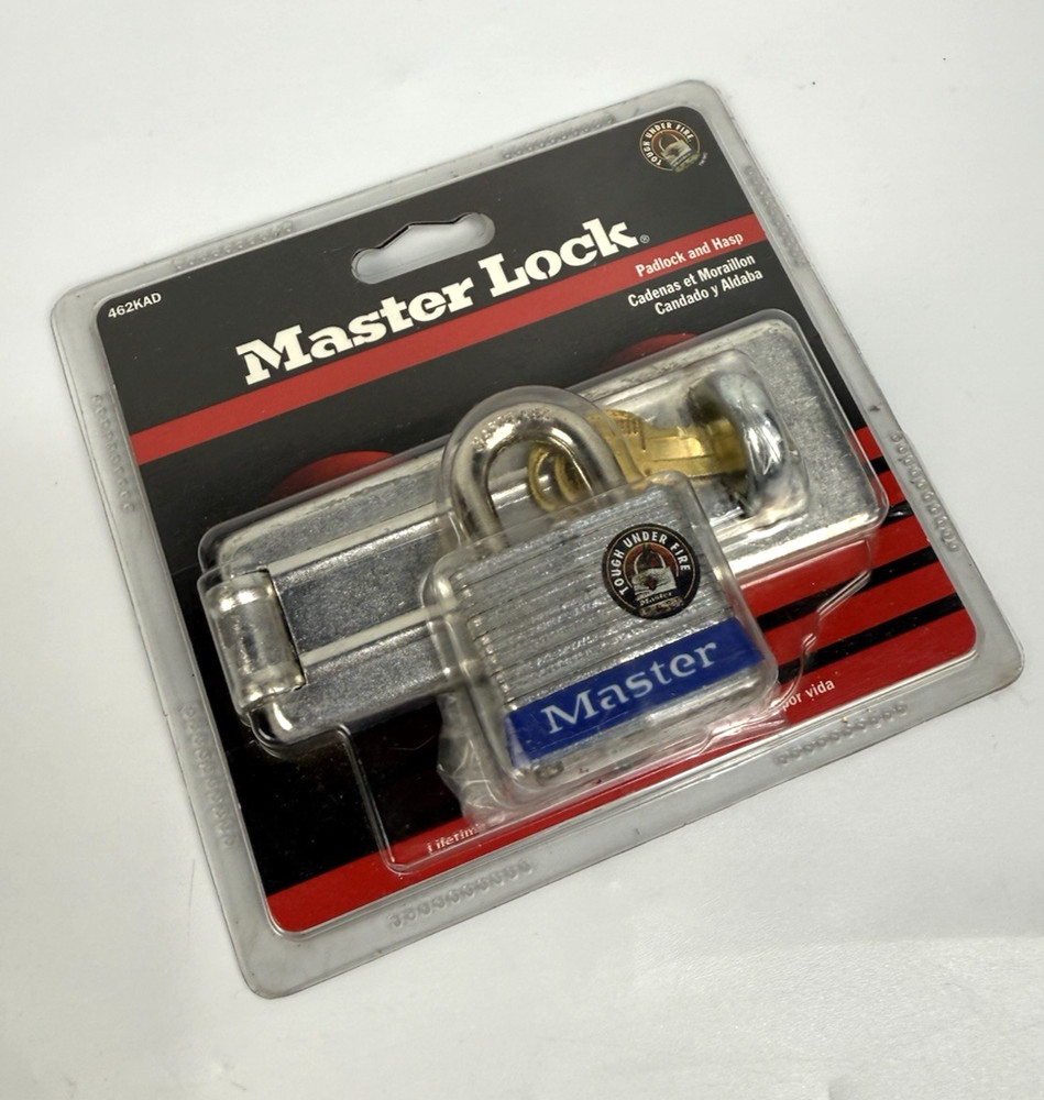 MASTERLOCK 462KAD PADLOCK & HASP