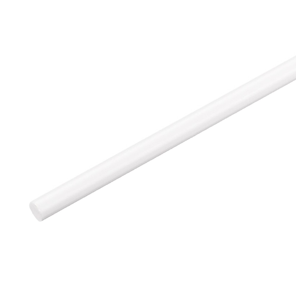 1Pcs ABS Plastic Rods, Diameter 10mm Length 250mm White Stick Solid Bar