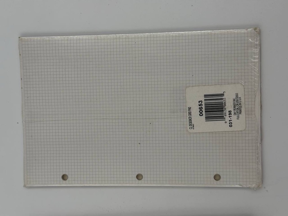 🔥 Vintage Day Runner Note Pad Lot Grid & Priority Pages Organizer NOS