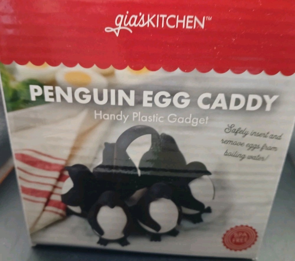 Penguin Shaped Egg Cooker Multi Egg Boiler Kitchen Tool Fridge Egg Storage Holde