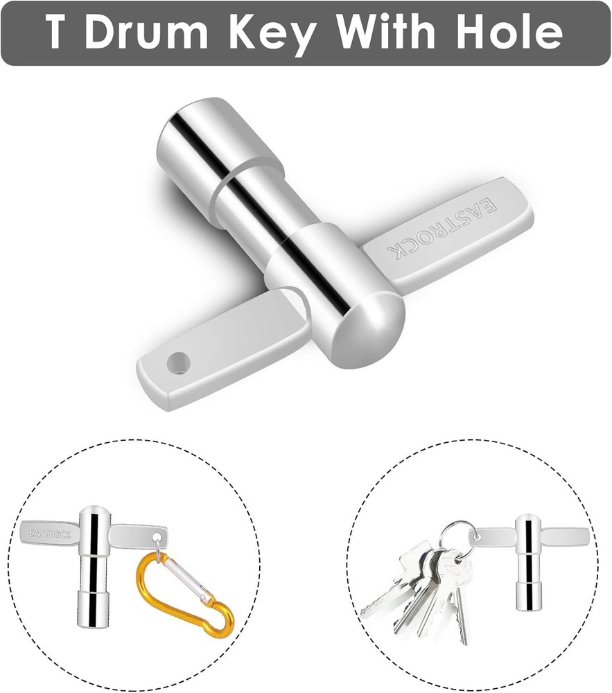4 Pack Drum Keys Universal Tool for Tuning High Tension Drums Includes Speed