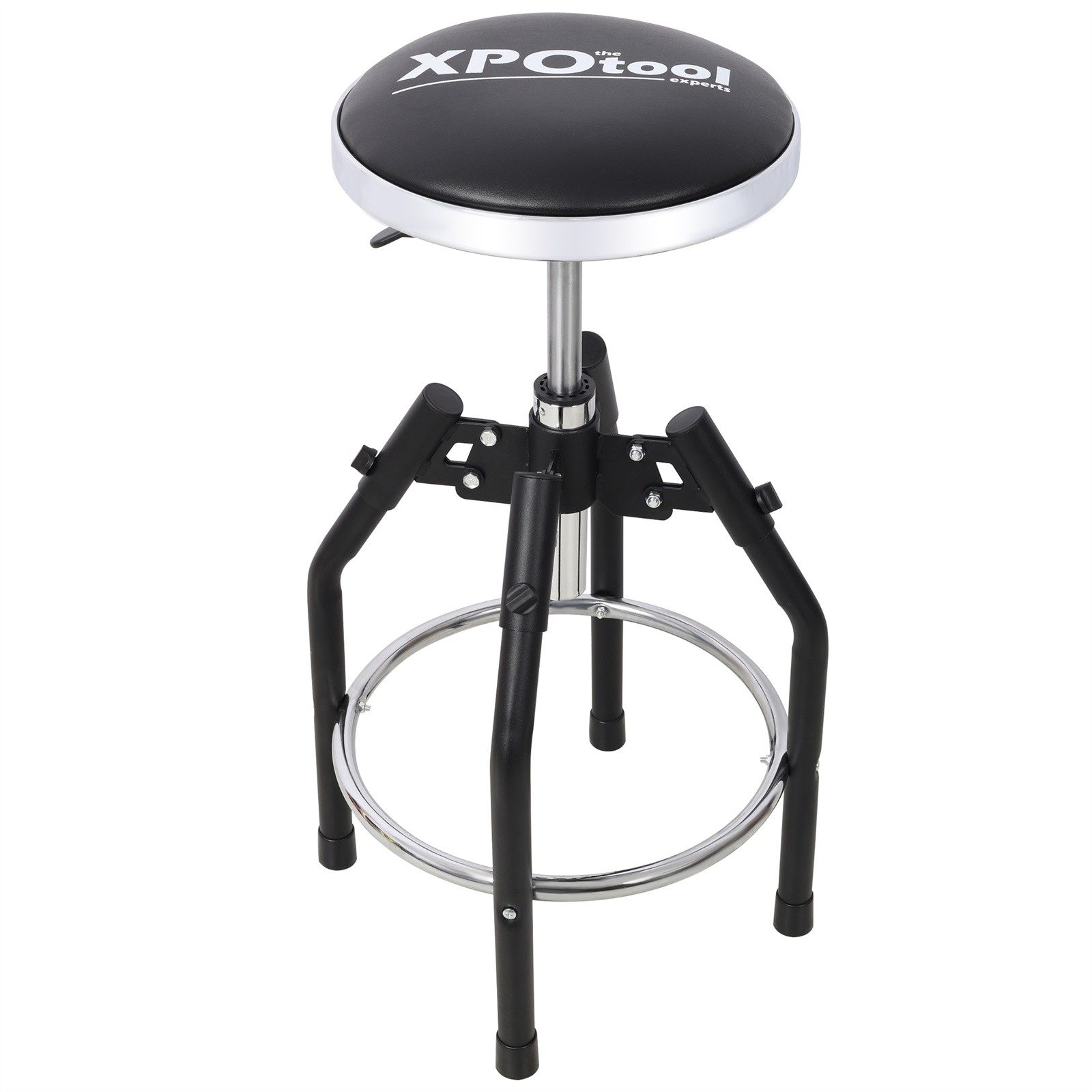 360° Swivel Heavy Duty Adjustable Hydraulic Shop Stool 330lbs Capacity Bar Stool