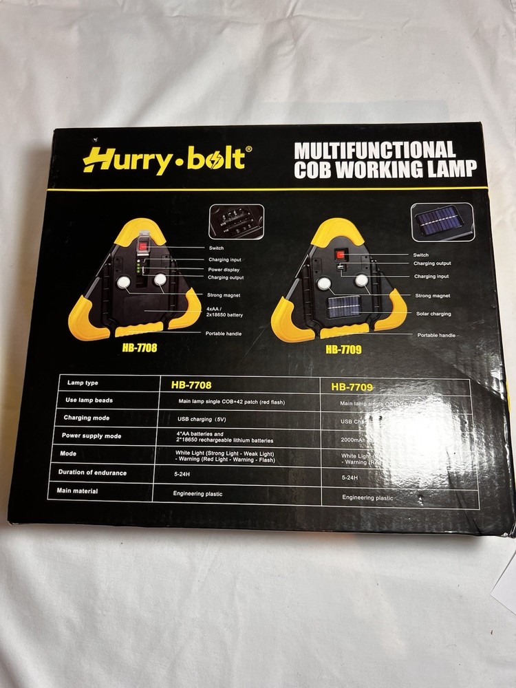 Hurry-Bolt Multifunctional Cob Working Lamp