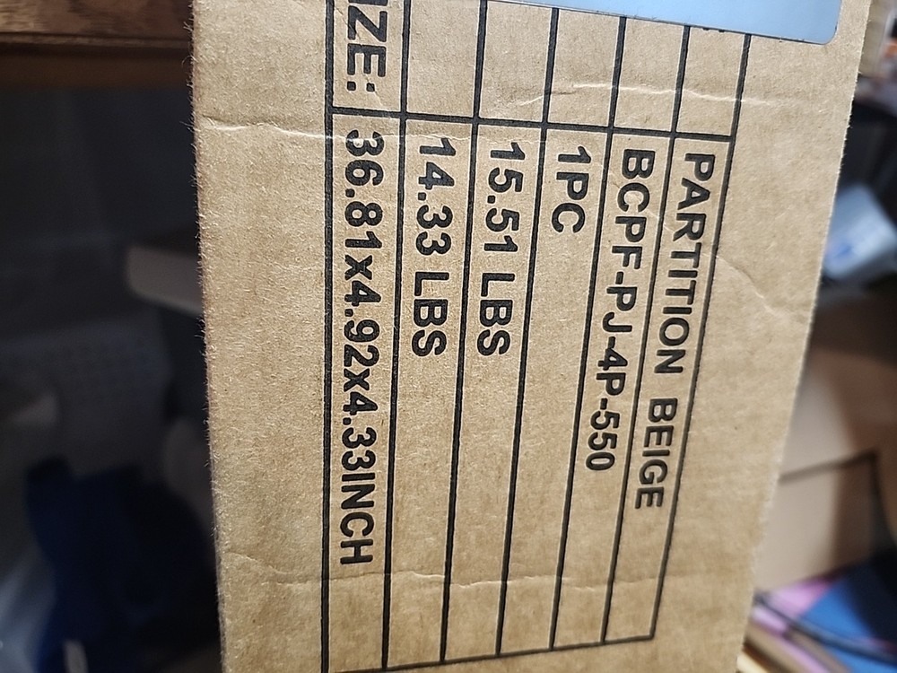 6FT Portable Fabric 4-Panel Room Divider