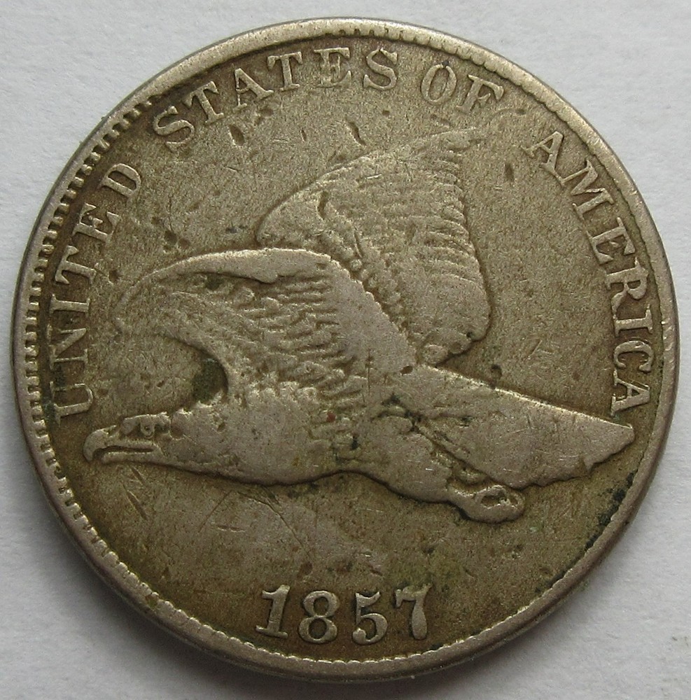 1857 Flying Eagle One Cent -XF- (#1110c)
