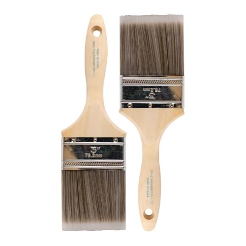 - Paint Brushes - 2Ea 3" Flat Brushes 2Ea H 3F