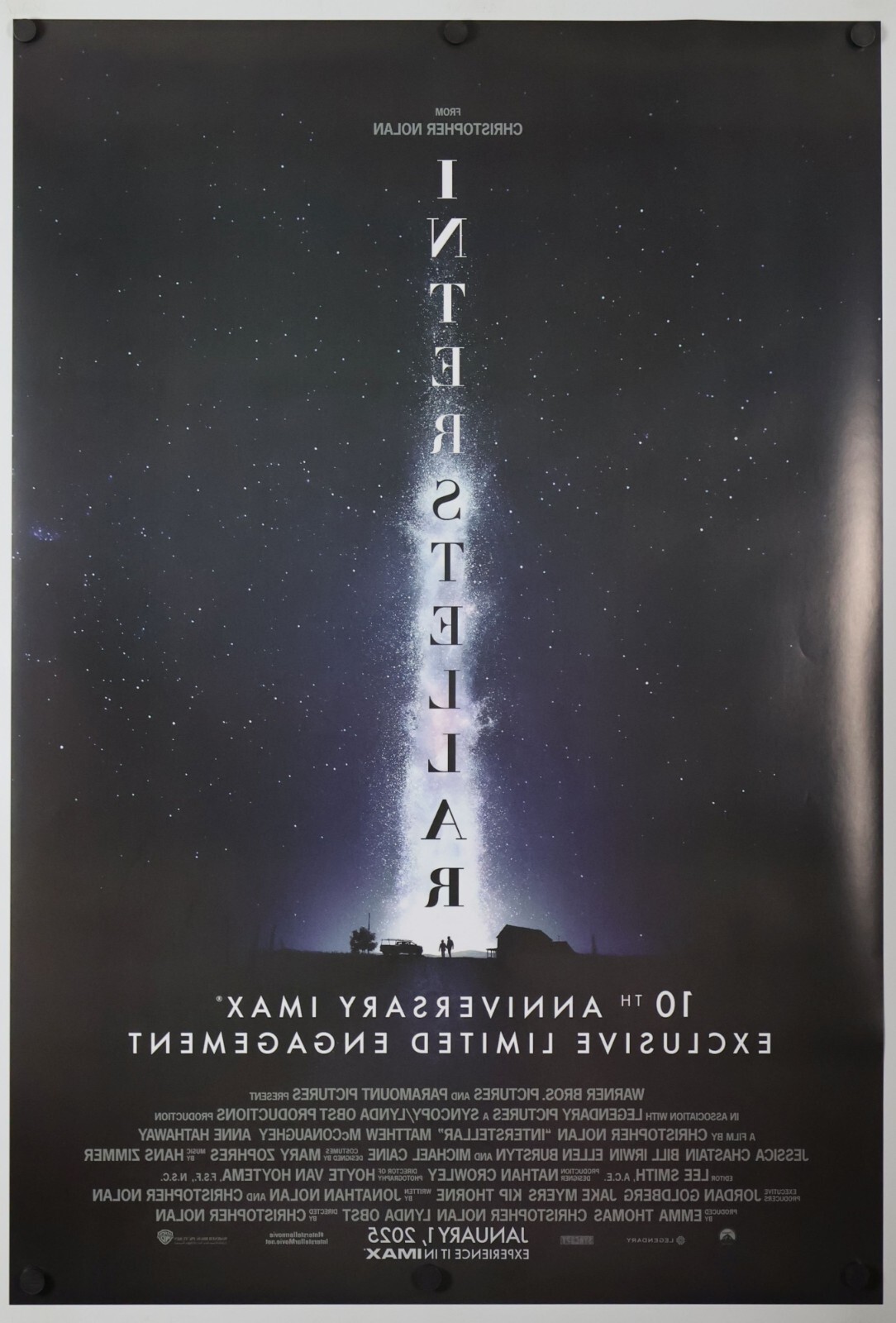 Interstellar - original DS movie poster 27x40 2025 INTL 10th Anniversary Style B