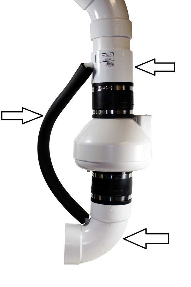 Radon Mitigation Condensation Bypass Collar System