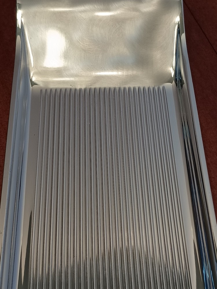 WMF-Ikora German Brushed Silver Plate Rectangle Flat Serving Plate MCM EP Brass