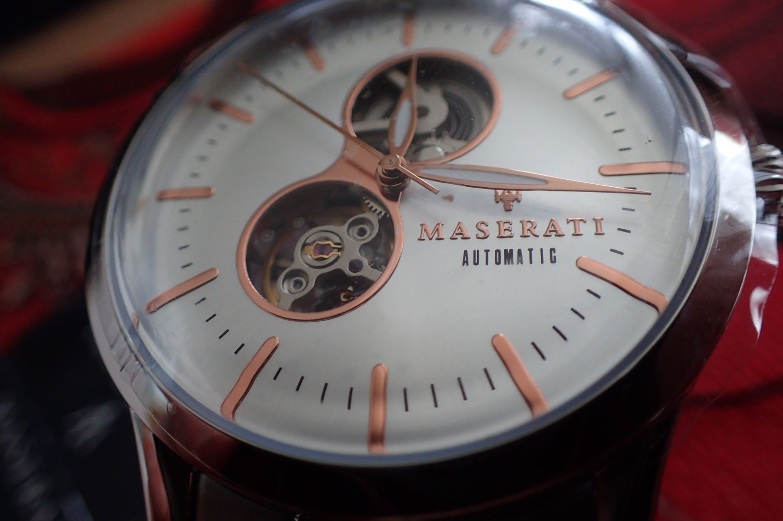 Maserati R8823125001 Men's Tradizione White Dial Automatic Watch unique box/tag