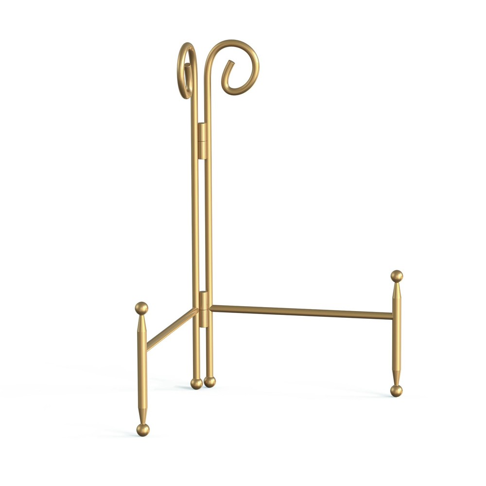 Display Stand for Plate, Foldable Metal Plate Stand for Table