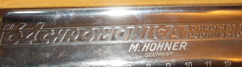 Vtg 64 Chromonica M HOHNER 4C Germany Original Box