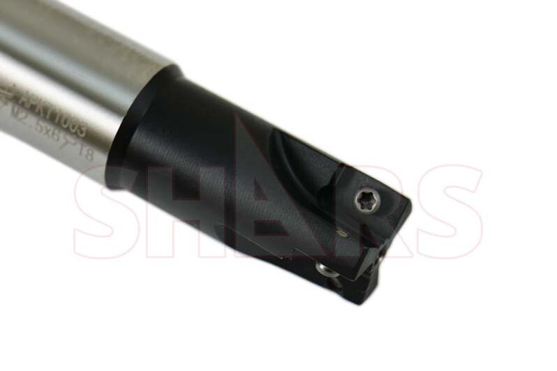 CNC 3/4" 3 FL 90° Indexable End Mill APMT Insert W/Certificate save $132.05 ![