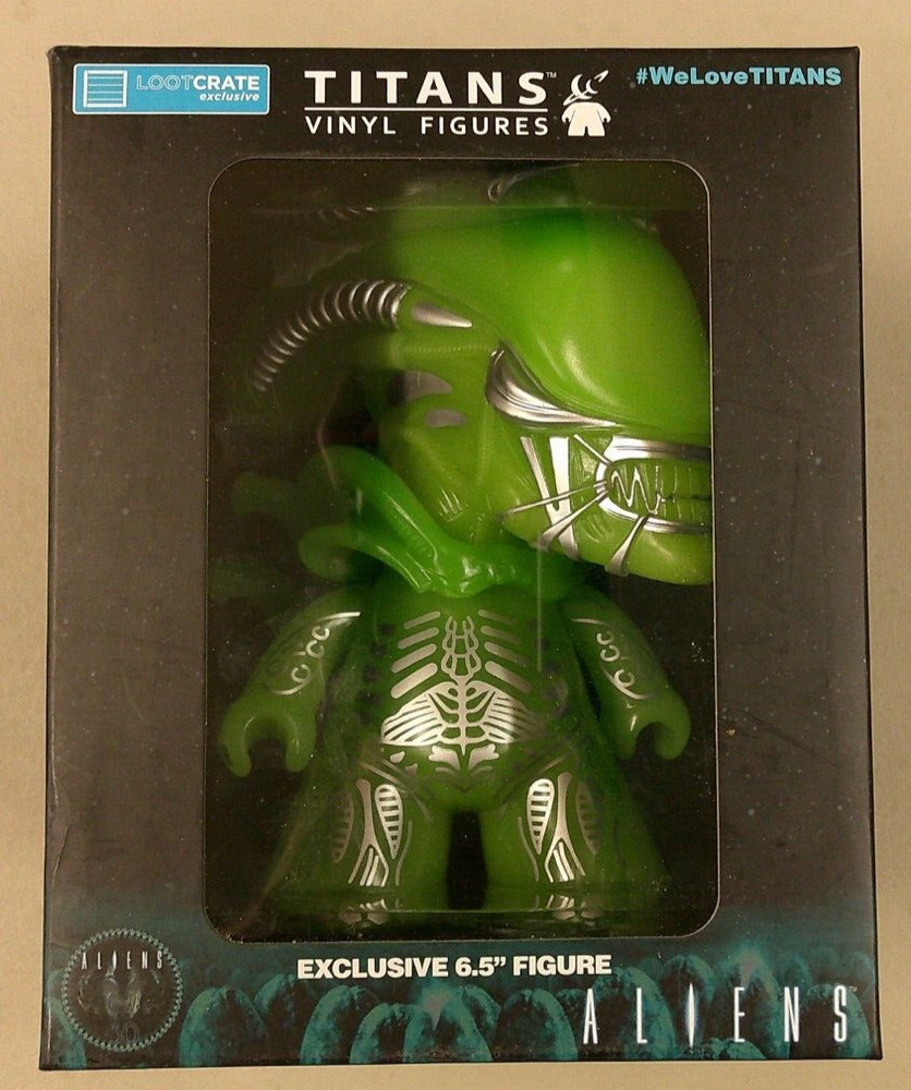 RARE LOOT CRATE TITANS VINYL FIGURES ALIEN ZENO MORPH VARIANT GITD BNN