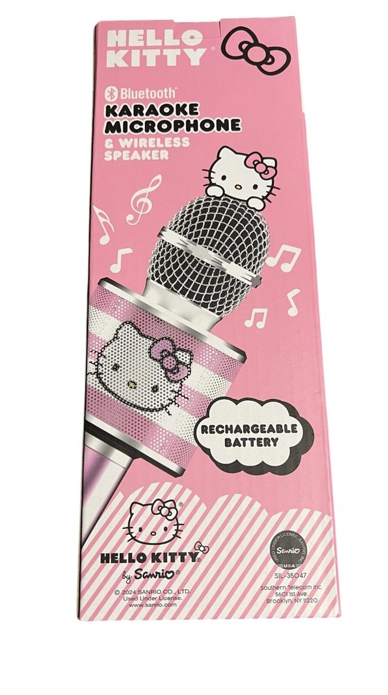 New Hello Kitty Bluetooth Karaoke Microphone Wireless Speaker