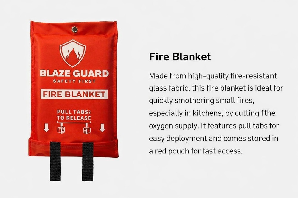 Fire Blanket Kitchen Emergency Suppression Blanket (CL-Fire-01)