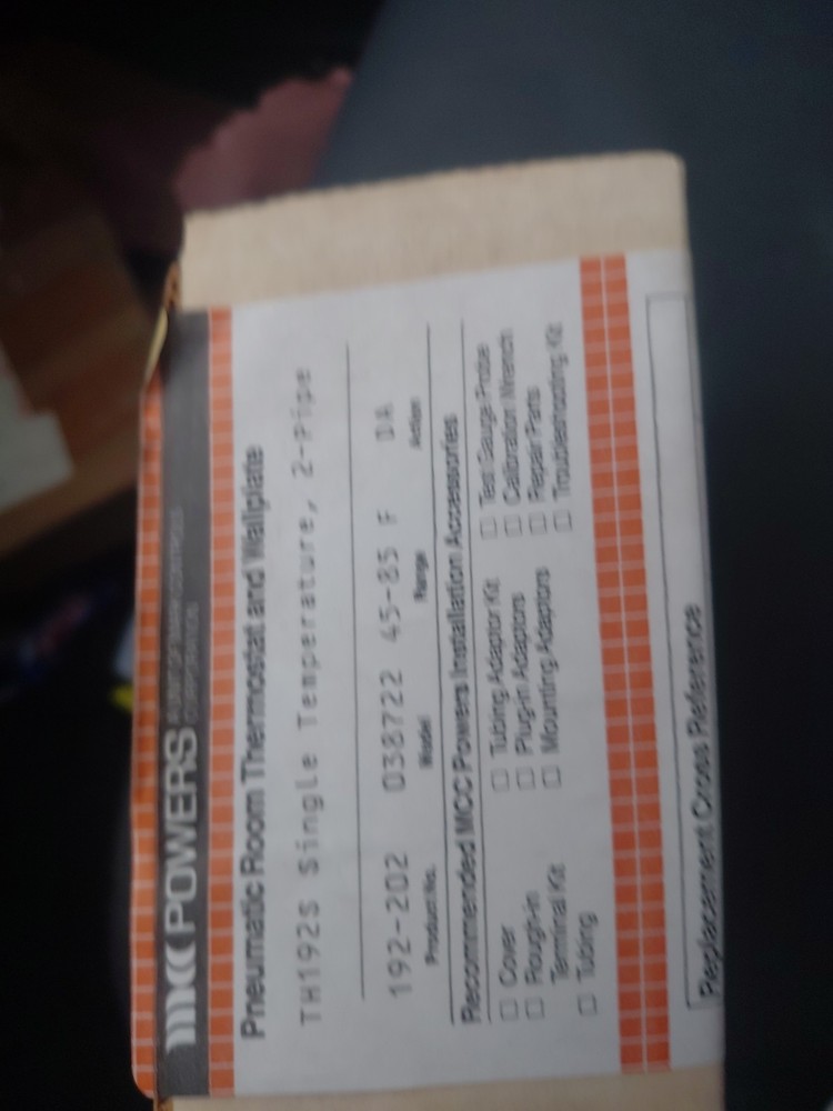 Powers TH192s, Single Temperature, 2 Pipe, 192-202, 038722