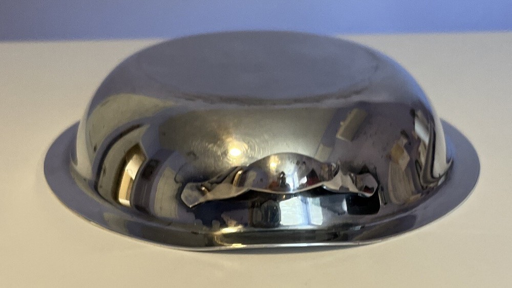 Vintage Lid for Covered Silverplate Serving Dish or use as Handled Bowl 10.25"L