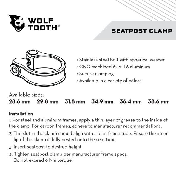 Precision-Machined Seatpost Clamp