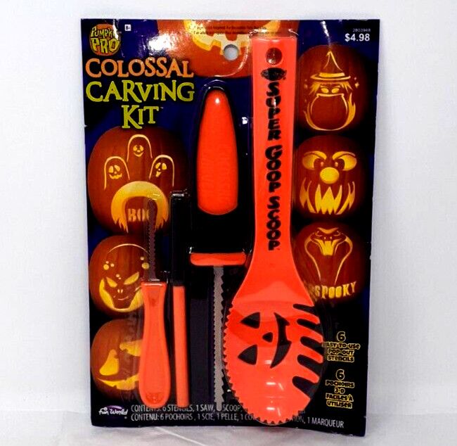 Pumpkin Masters Pumpkin Carving Kit with Patterns 4-Tools 6-Stenciles