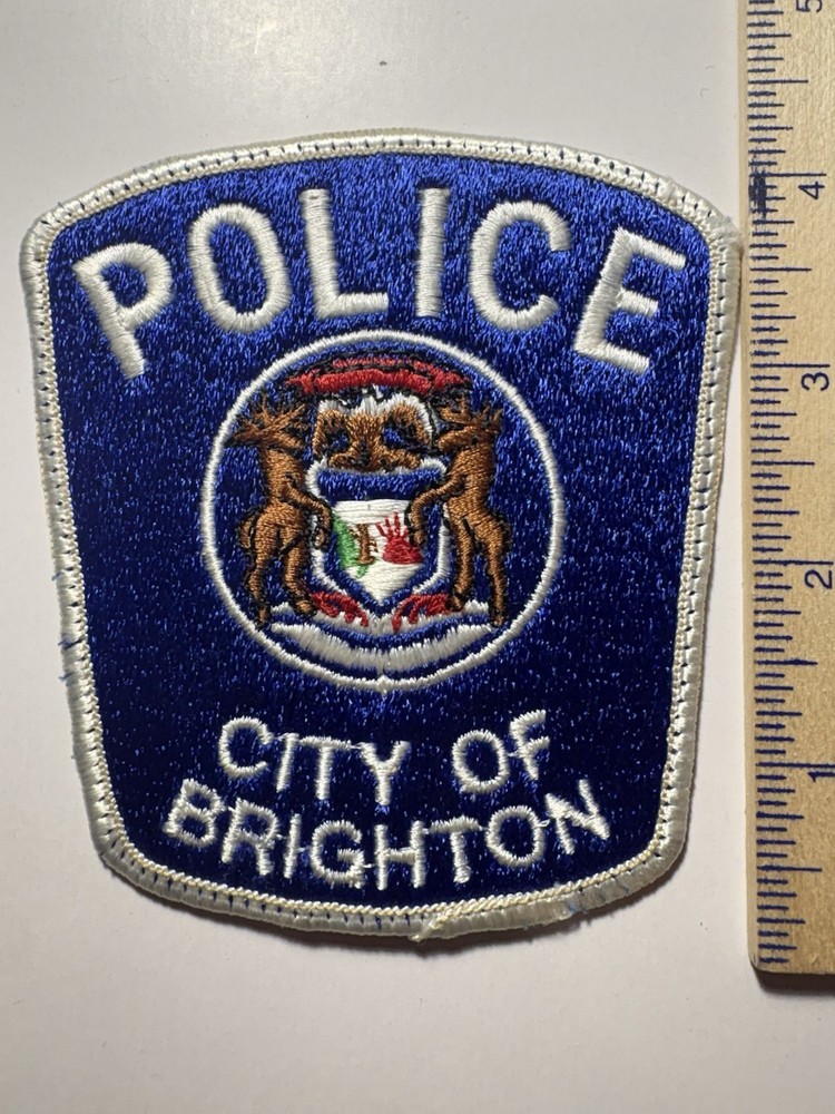 Brighton Michigan Police Patch ~ Used